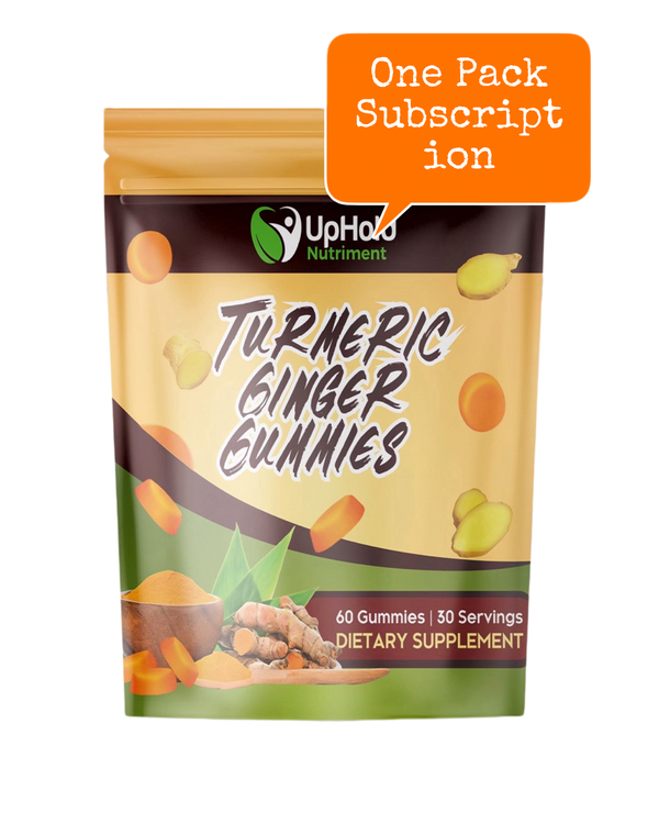 Turmeric & Ginger Gummies (1 pack Monthly Subscription)