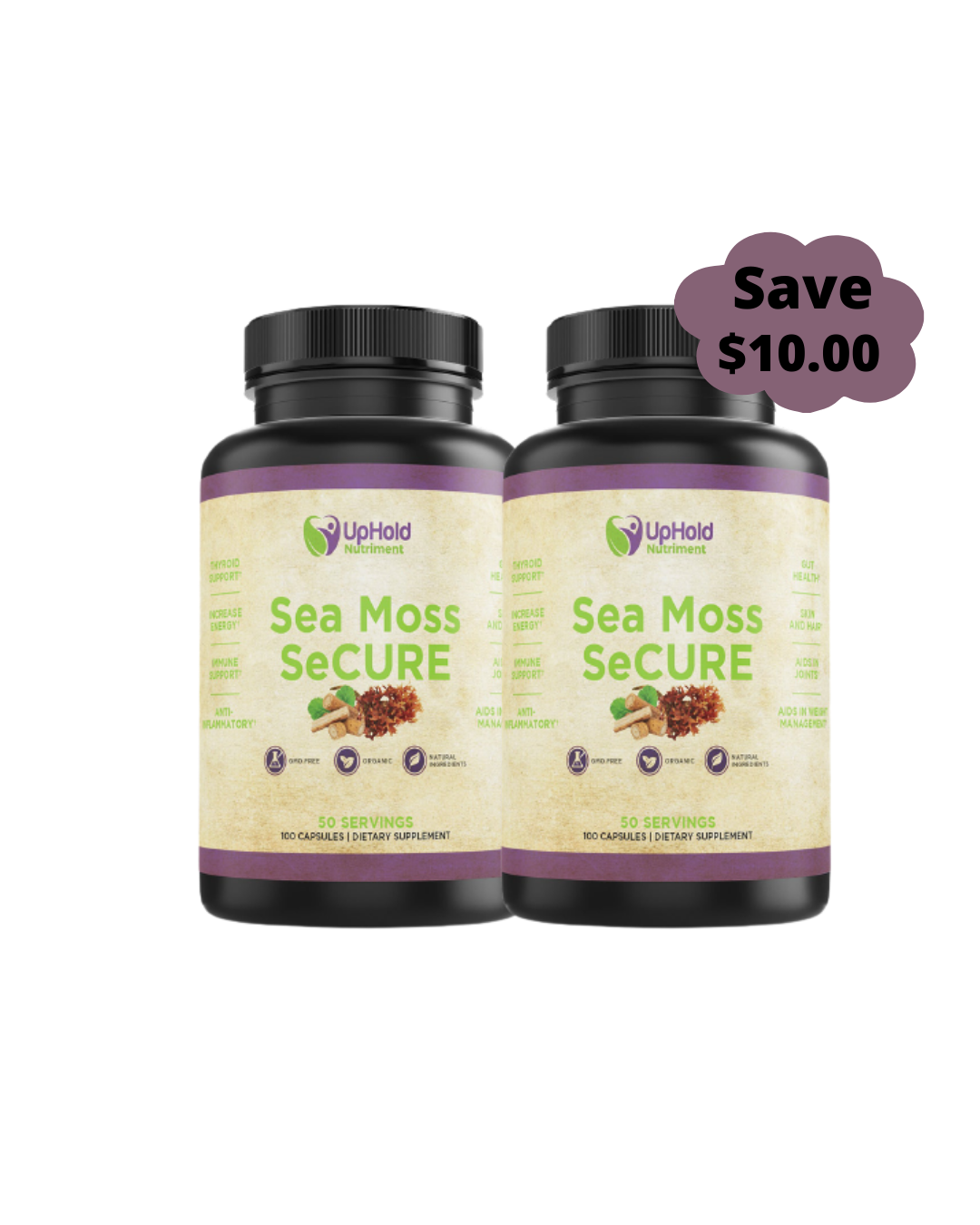 Sea Moss Secure (2 Bottles Monthly Subscription)